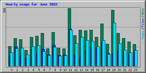 Hourly usage for June 2022