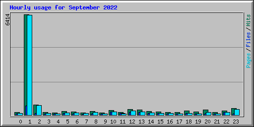 Hourly usage for September 2022