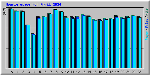 Hourly usage for April 2024