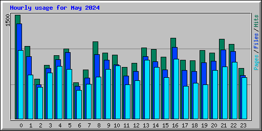 Hourly usage for May 2024